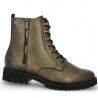 D8656-90 bottines cuir bronze Remonte grande taille femme 42, 43, 44, 45 Shoesissime, vue profil