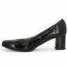 escarpin talon 6 cm vernis noir cuir grande taille femme Shoesissime, vue intérieure