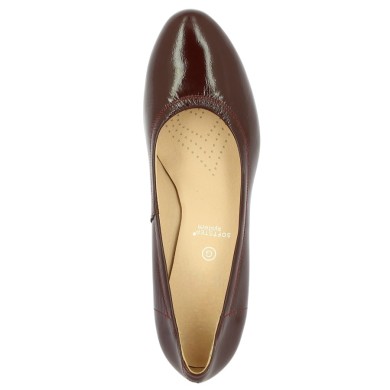 Milena - Escarpin grande taille en cuir vernis bordeaux - Chaussures 42, 43, 44, 45 femme - Shoesissime