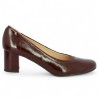 Milena - Escarpin grande taille en cuir vernis bordeaux - Chaussures 42, 43, 44, 45 femme - Shoesissime