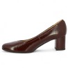 Milena - Escarpin grande taille en cuir vernis bordeaux - Chaussures 42, 43, 44, 45 femme - Shoesissime