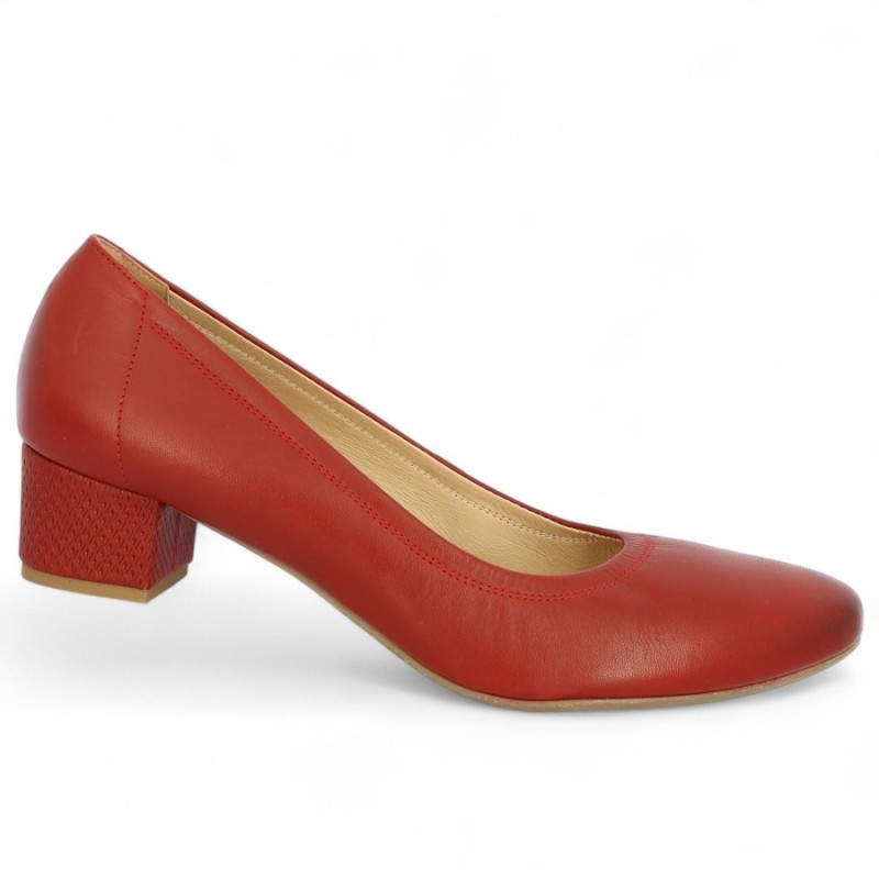 Isadora - Red shoes small heel - Red pumps 42, 43, 44, 45 - Shoesissime
