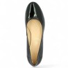 Isadora - Black patent heeled ballerina - Patent pumps large size - Shoesissime