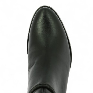 botte noire femme 42, 43, 44, 45 bijoux cheville, vue coté