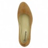 escarpin velours camel grande pointure Shoesissime, vue dessus