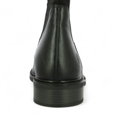 Sharon - Botte noire D2W76-00 Remonte synthétique lisse et velours - Botte Remonte 42, 43, 44, 45 - Shoesissime