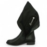 Botte noire grande pointure femme Remonte semelle amovible, vue intérieure