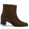 Sidonie - Leopard leather boots large size - Heeled boots 42, 43, 44, 45 - Shoesissime