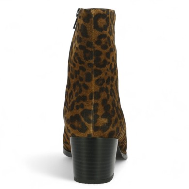 boots à talon leopard 42, 43, 44, 45 femme Shoesissime, vue arrière