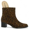 Sidonie - Leopard leather boots large size - Heeled boots 42, 43, 44, 45 - Shoesissime