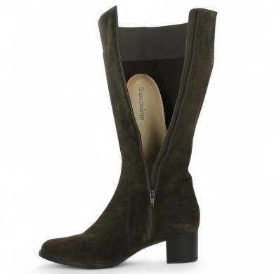 bottes marron semelle amovible femme 42, 43, 44, 45 Shoesissime, vue détails