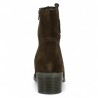 Britany - Boots small heel brown leather crust - Boots women 42, 43, 44, 45 - Shoesissime