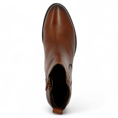 Beth - Large size boot in camel leather - Boots for women 42, 43, 44, 45 - Shoesissime