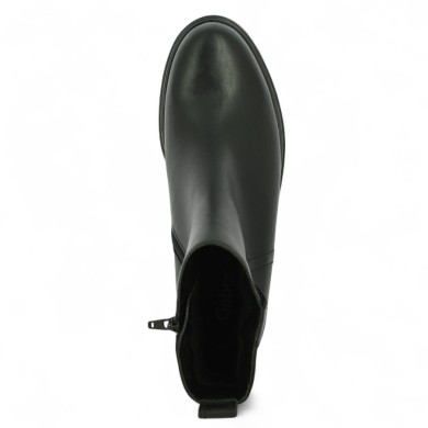 bottine noire à plateforme Gabor grande pointure Shoesissime, vue dessus