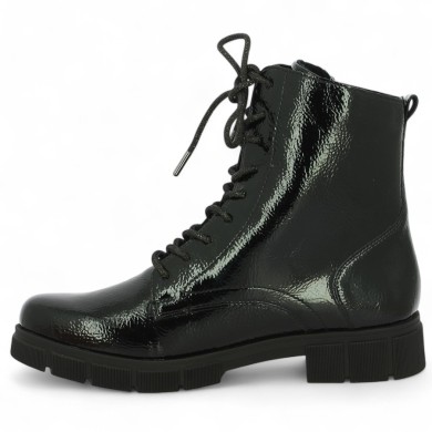 Discover the black lace-up boots in synthetic leather from Remonte in women's large sizes. See all our boots