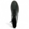 D8661-00 Bottines à lacets cuir noir grande taille femme Shoesissime, vue coté
