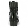 Tiphaine - D6882-00 Bottine noire à lacets petit talon - Chaussures Remonte 42, 43, 44, 45 - Shoesissime