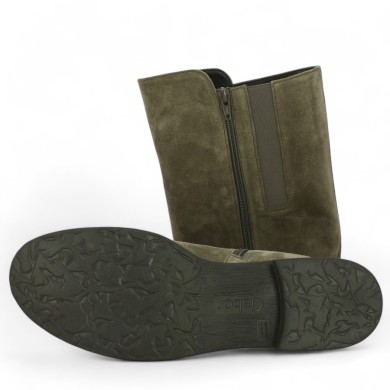 Andrea - 74.679.18 Botte plate cuir taupe - Botte Gabor 8, 8.5, 9, 9.5 - Shoesissime