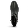 Bottine plate cuir noir Remonte femme grande taille Shoesissime, vue dessus