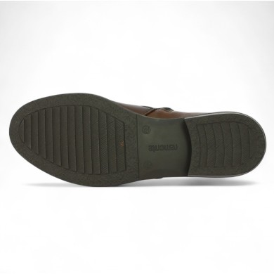 Cassy - Bottines cuir marron Remonte - Chaussures Remonte - Shoesissime