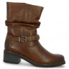 D1A81-23 Bottines marron montante femme 42, 43, 44, 45 Shoesissime, vue profil