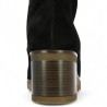 Prisca - Black nubuck leather boots with beige platform Gabor - Large size boots - Shoesissime
