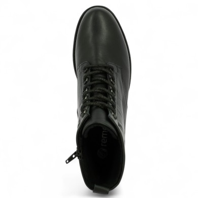 D8653-00 boots noire à lacets strass femme grande taille Shoesissime, vue dessus