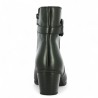 bottine à talon Gabor cuir noir petit talon femme grande taille, vue arrière