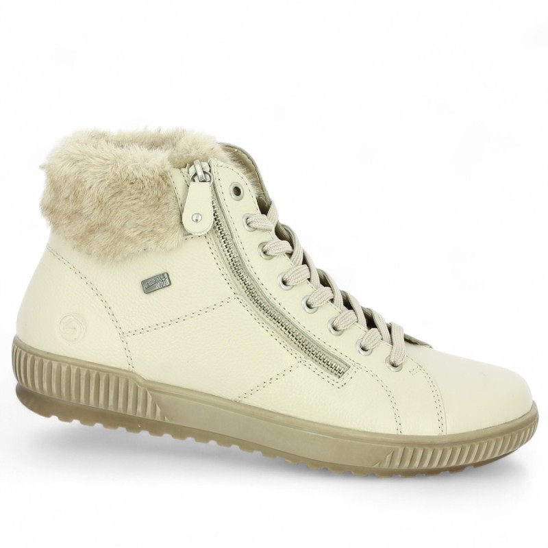 baskets claires chaudes femme grande taille femme 42, 43, 44, 45 Shoesissime, vue profil