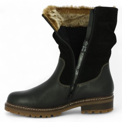 boots femme fourrées laine grande taille 42, 43, 44, 45 Shoesissime, vue détails