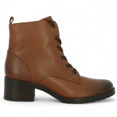 72.816.65 bottines marron à lacet Gabor grande taille femme Shoesissime, vue coté