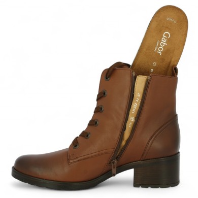 bottines marron femme semelle amovible grande pointure Shoesissime, vue détails