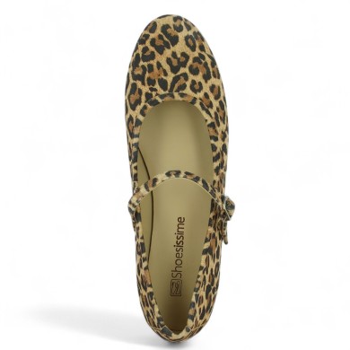 Brigitte - Leopard print strappy flat slippers - Ballerinas 42, 43, 44, 45, 46 - Shoesissime