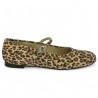 ballerine cuir léopard grande taille Shoesissime, vue coté