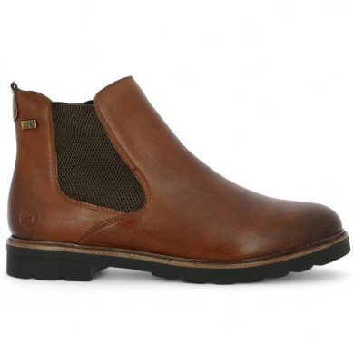 D2Q70-22 bottine femme Remonte cuir marron camel 42, 43, 44, 45 Shoesissime, vue coté