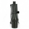 bottine petit talon noire grande pointure femme habillée, vue arrière
