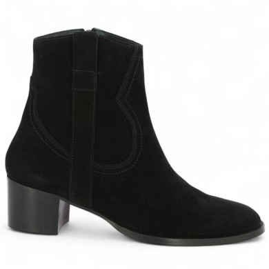 Kimmy - Bottine élégantes santiags noir - Bottines femme 42, 43, 44, 45 - Shoesissime