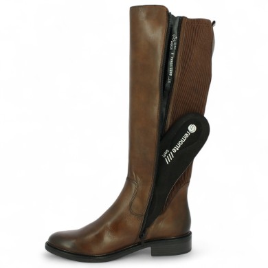 Maddy - D2W74-25 Brown boots Remonte - Women's large size boots - Shoesissime