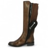 Maddy - D2W74-25 Brown boots Remonte - Women's large size boots - Shoesissime