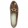 Bruna - D0H15-25 Mocassin femme marron vernis - Chaussures Remonte grande taille - Shoesissime
