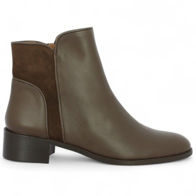 Gayane - Bottine cavalière cuir marron - Bottine chic 42, 43, 44, 45 - Shoesissime