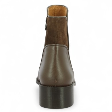 Gayane - Brown leather ankle boot - Boots 42, 43, 44, 45 - Shoesissime