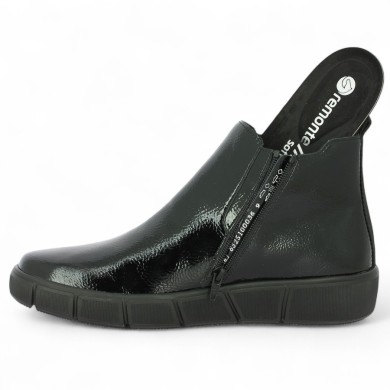 bottine femme semelle amovible cuir vernis 42, 43, 44, 45 Shoesissime, vue détails