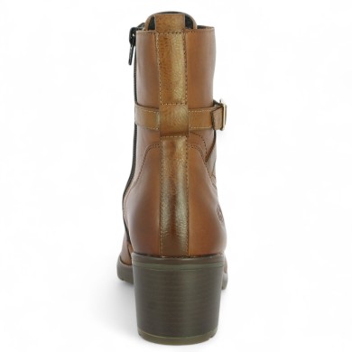 Joy - D1A78-22 Camel ankle boots with heel and laces - Remonte boots 42, 43, 44, 45 - Shoesissime