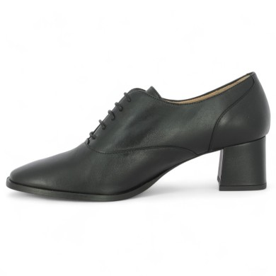 derbies cuir noir pointure 42, 43, 44, 45 femme Shoesissime, vue intérieure