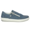 D0700-16 Tennis Remonte femme grande taille cuir bleu 42, 43, 44, 45 vue coté