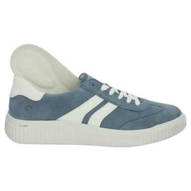 Tennis bleu femme grande taille semelle amovible Shoesissime, vue détails
