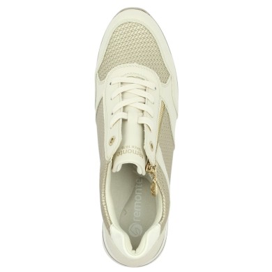 Leila - D1G08-60 Baskets dorée Remonte - Ladies' big shoes - Shoesissime