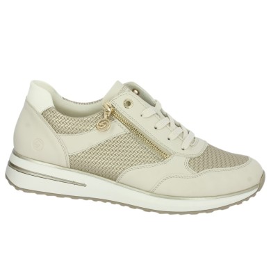 Leila - D1G08-60 Baskets dorée Remonte - Ladies' big shoes - Shoesissime
