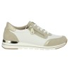 Diane - R6709-80 Sneakers beige and white - Baskets Remonte 42, 43, 44, 45 - Shoesissime